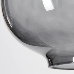 Suspension Curveira Bronze, Noir, 3 lumières