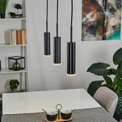 Suspension Dalheim LED Noir, 3 lumières