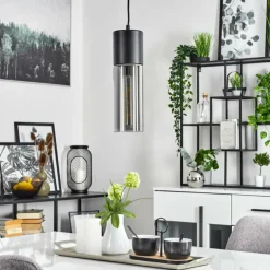 Suspension Dulcita Noir, 1 lumière