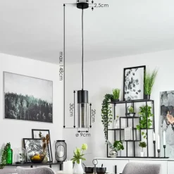 Suspension Dulcita Noir, 1 lumière