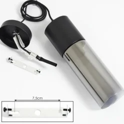 Suspension Dulcita Noir, 1 lumière