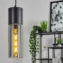 Suspension Dulcita Noir, 1 lumière