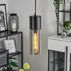 Suspension Dulcita Noir, 1 lumière