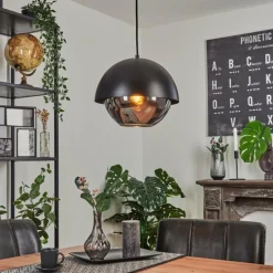 Suspension Entrevinhas Noir, 1 lumière