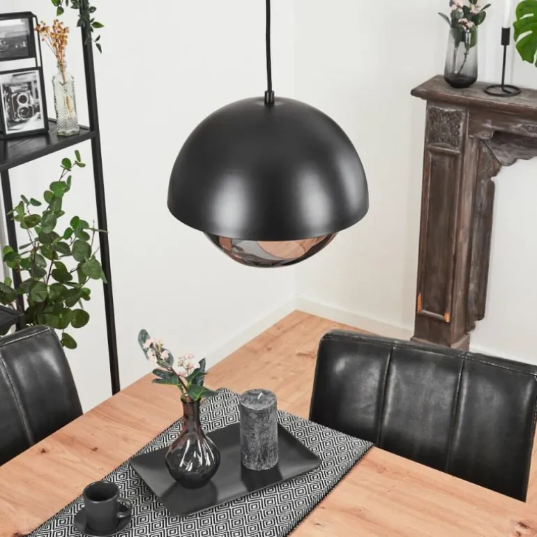 Suspension Entrevinhas Noir, 1 lumière