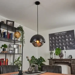 Suspension Entrevinhas Noir, 1 lumière