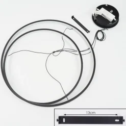 Suspension Fioso LED Noir, 1 lumière