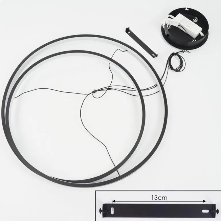 Suspension Fioso LED Noir, 1 lumière