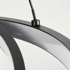 Suspension Fioso LED Noir, 1 lumière