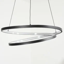 Suspension Fioso LED Noir, 1 lumière