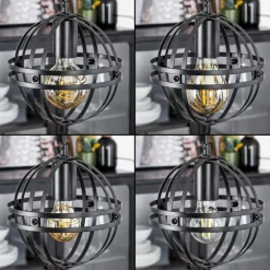 Suspension Freguesia Noir, 3 lumières