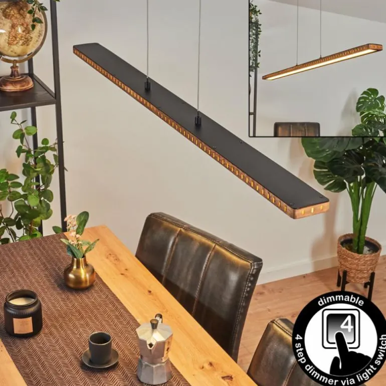 Suspension Guacacallo LED Noir, 1 lumière