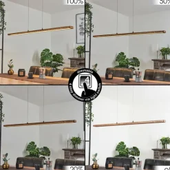 Suspension Guacacallo LED Noir, 1 lumière