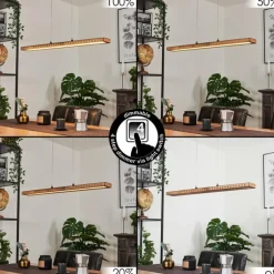 Suspension Guacacallo LED Noir, 1 lumière