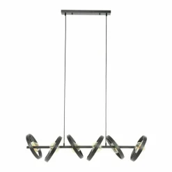 Suspension Hover Anthracite, 6 lumières