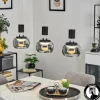 Suspension Izenave LED Noir, 3 lumières