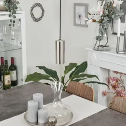 Suspension Javel Nickel mat, 1 lumière