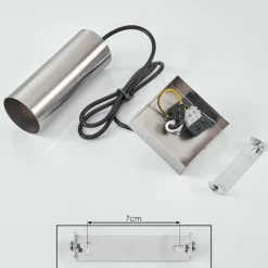 Suspension Javel Nickel mat, 1 lumière