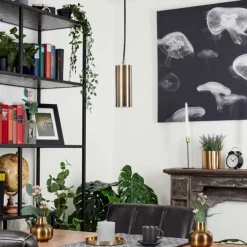 Suspension Javel Noir, 1 lumière