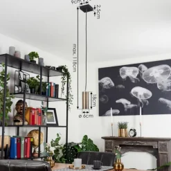 Suspension Javel Noir, 1 lumière