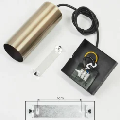 Suspension Javel Noir, 1 lumière