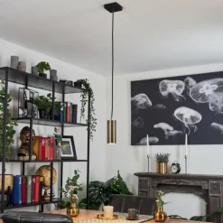 Suspension Javel Noir, 1 lumière