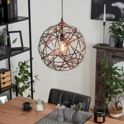 Suspension Kefikon Cuivre, 1 lumière