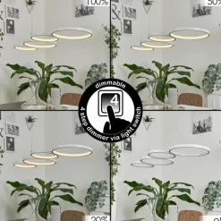 Suspension Kermoguen LED Blanc, 1 lumière