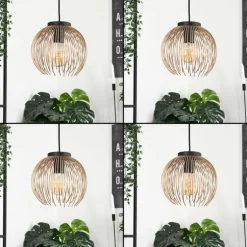 Suspension Keryvaland Noir, 1 lumière