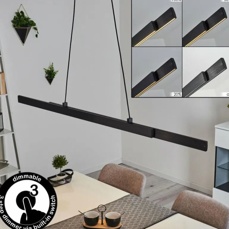 Suspension Kopila LED Noir, 1 lumière