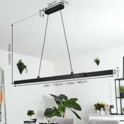 Suspension Kopila LED Noir, 1 lumière