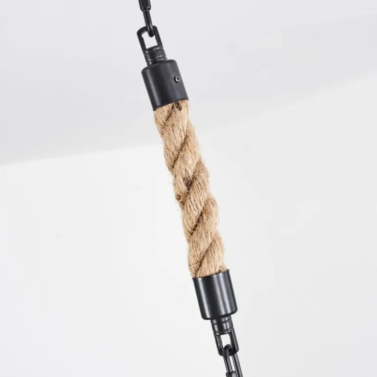 Suspension Lautremen Écru, Noir, 4 lumières