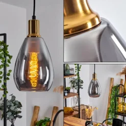 Suspension Lincura Laiton, Noir, 1 lumière