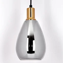 Suspension Lincura Laiton, Noir, 1 lumière