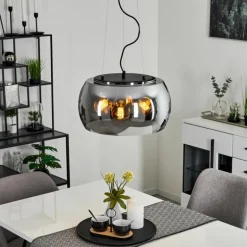 Suspension Lissy Noir, 3 lumières