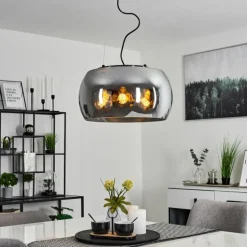 Suspension Lissy Noir, 3 lumières