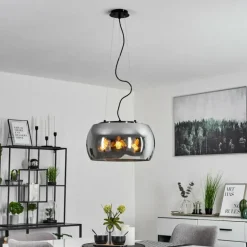 Suspension Lissy Noir, 3 lumières