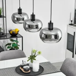 Suspension Lissy Noir, 3 lumières