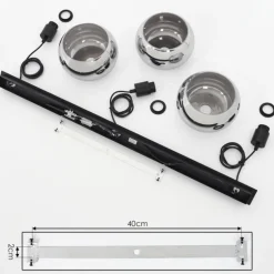 Suspension Lissy Noir, 3 lumières