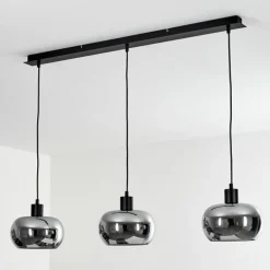 Suspension Lissy Noir, 3 lumières
