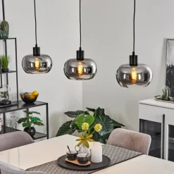 Suspension Lissy Noir, 3 lumières