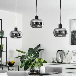 Suspension Lissy Noir, 3 lumières