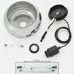 Suspension Lissy Noir, 1 lumière