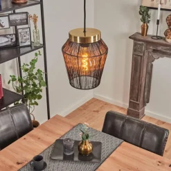 Suspension Madancos Noir, 1 lumière