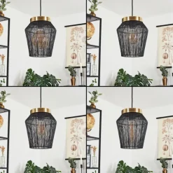 Suspension Madancos Noir, 1 lumière