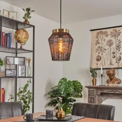 Suspension Madancos Noir, 1 lumière