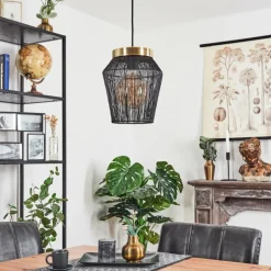 Suspension Madancos Noir, 1 lumière