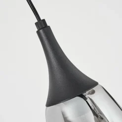 Suspension Maynal Noir, 8 lumières