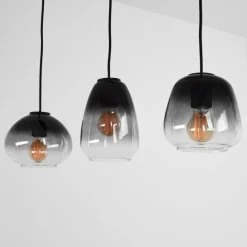 Suspension Mechaico Noir, 3 lumières