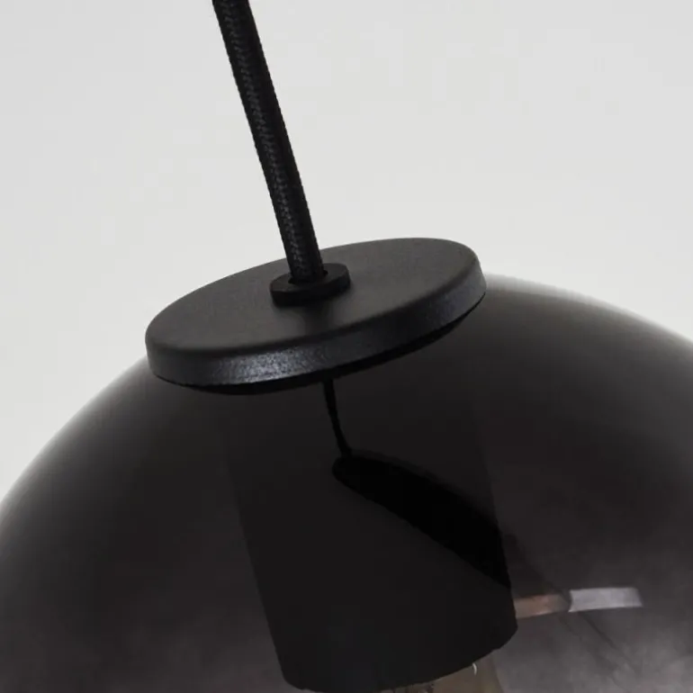 Suspension Mechaico Noir, 3 lumières